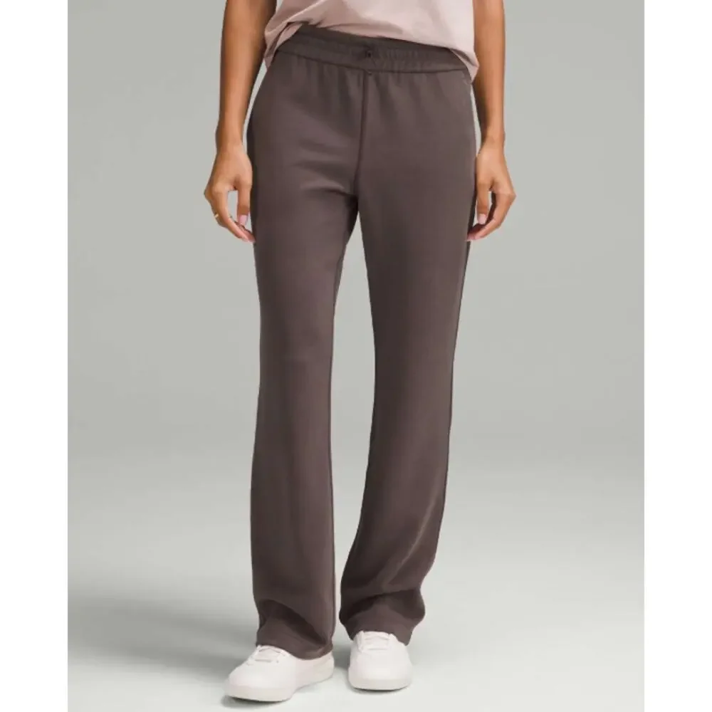 Lululemon Softstreme High Rise Pant 14 Brown Wide Leg Lounge Athleisure